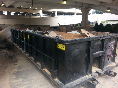 Dumpster Rental in Fairfax County. This is a 20yd rolloff dumpster.